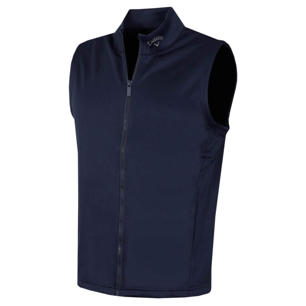 Callaway (M, Peacoat) Golf Mens High Gauge Moisture Wicking Thermal Vest Gilet Blue