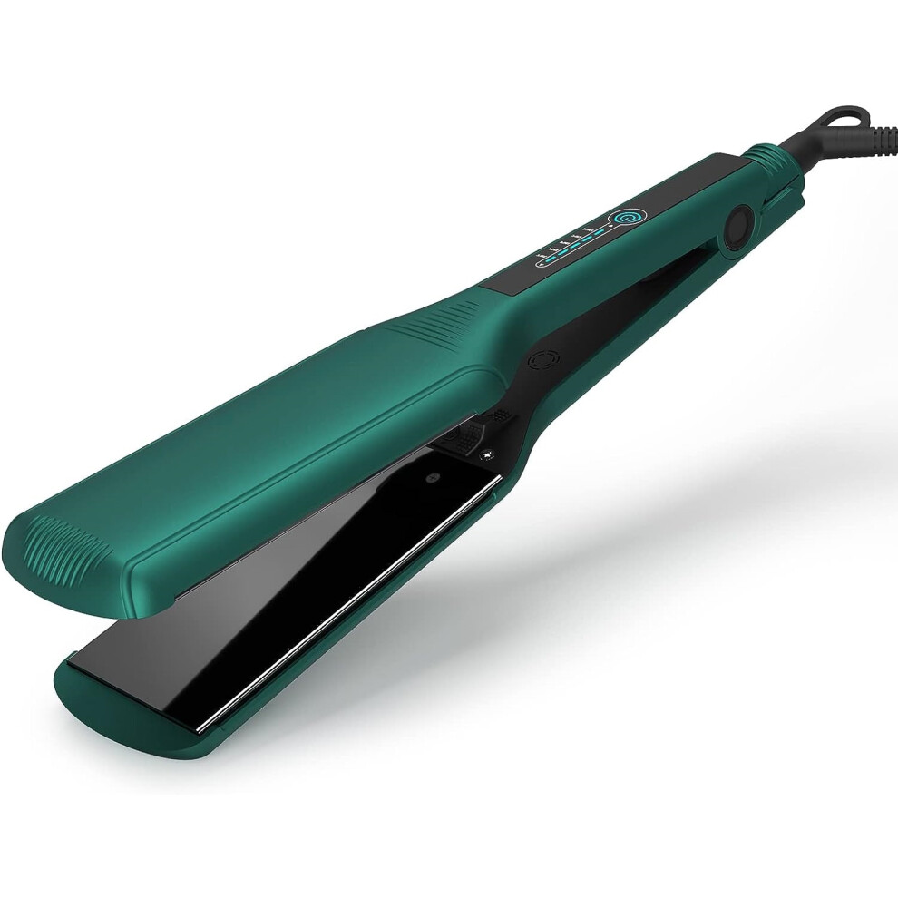 (2.24 Inch Extra Wide Plate Hair Straightenersï¼greenï¼) 2.24 Inch Extra Wide Plate Hair Straighteners