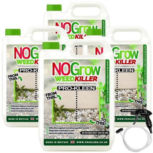Pro-Kleen (20L) NoGrow 5L Acetic Acid Weed Killer