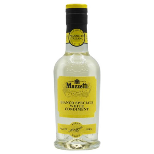 Mazzetti White Balsamic Condiment 250ml - Mild & Fruity, 5.5% Acidity (Code MRC1018609)