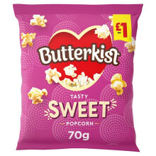 Butterkist Cinema Sweet Popcorn 70g, (Case of 12)
