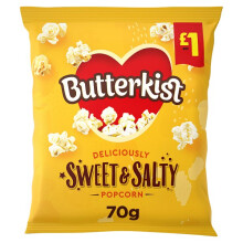Butterkist Delicious Sweet & Salted Popcorn 70g (Case of 12)
