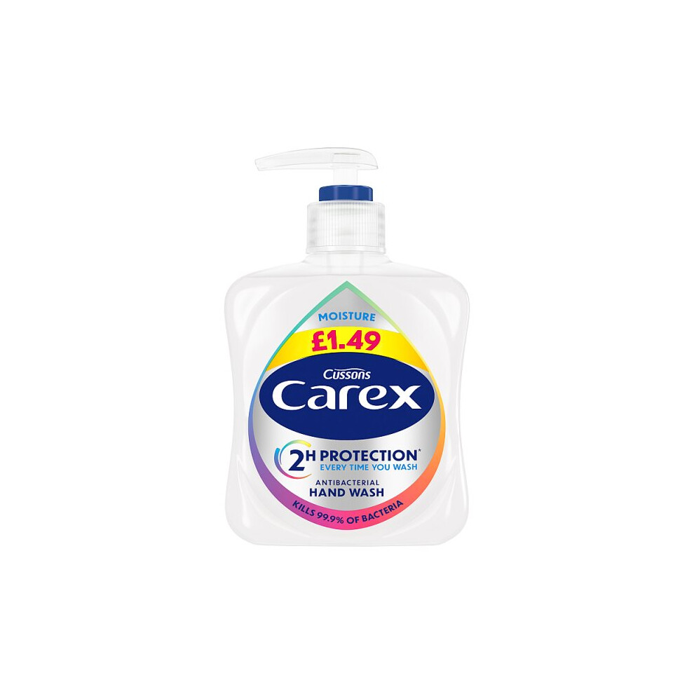 Carex Moisture Antibacterial Hand Wash 250ml (Case of 6)