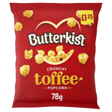 Butterkist Crunchy Toffee Popcorn 78g (Case of 15, 15 x 78g)