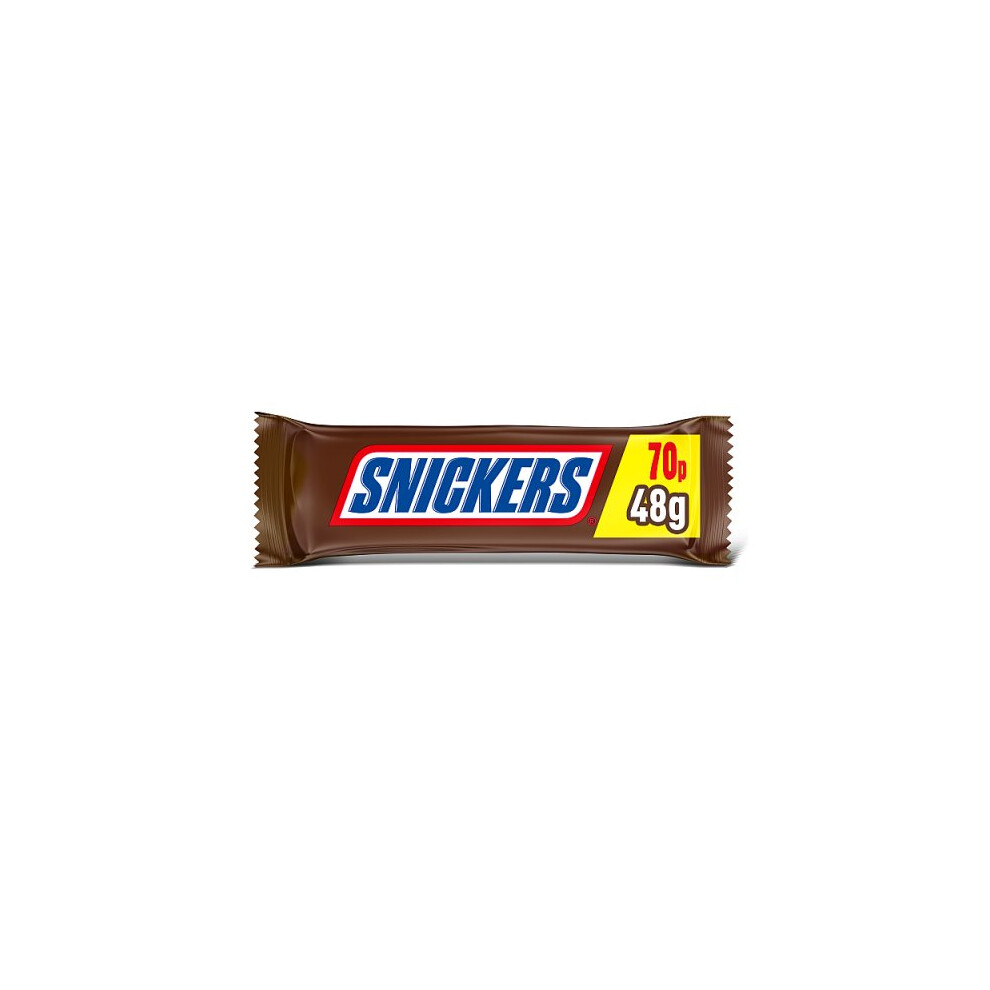 Snickers Caramel, Nougat, Peanuts & Milk Chocolate Snack Bar 48G (Case Of 48, 48 X 48G)