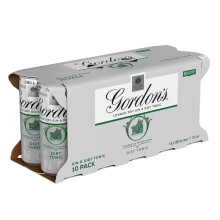 Gordon's Special Dry London Gin and Diet Tonic Ready to Drink 10 x 250ml Can (Case of 3, 3 x 10x250m)