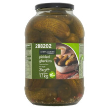 Chef's Larder Pickled Gherkins 2kg (Case of 4, 4 x 2kg)