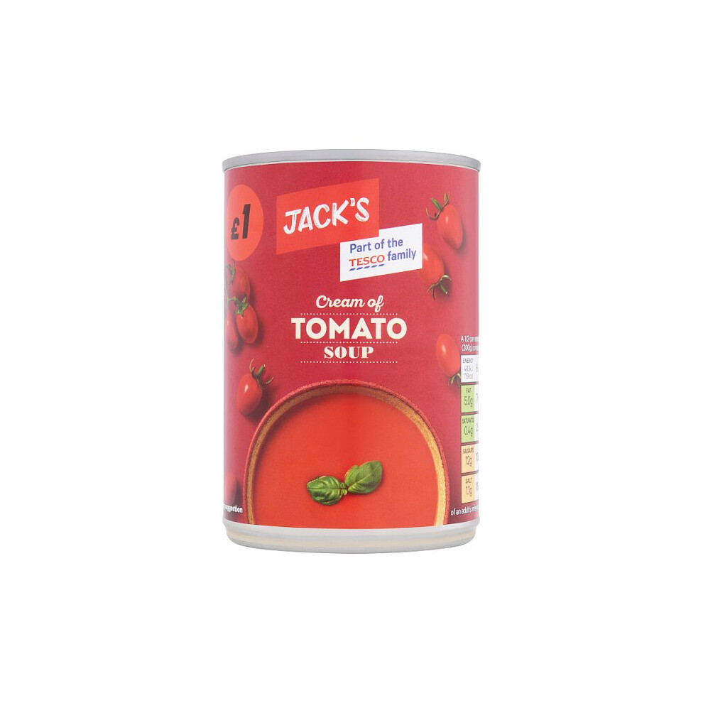 Jack's Cream of Tomato Soup 400g (Case of 6, 6 x 400g)