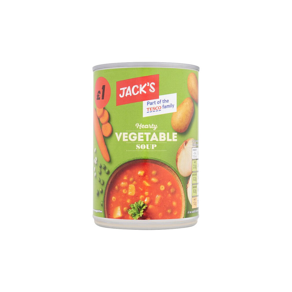 Jack's Hearty Vegetable Soup 400g (Case of 6, 6 x 400g)