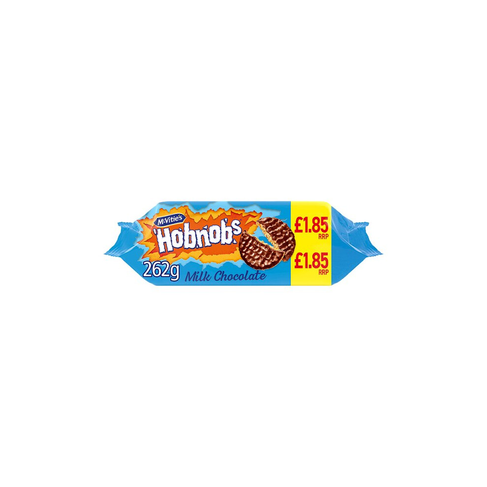 McVitie's Hobnobs Milk Chocolate 262g (Case of 15, 15 x 266g)