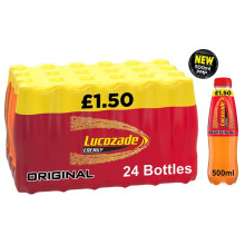 Lucozade Energy Drink Original 500ml(Case of 24, 24 x 500ml)