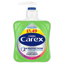 Carex Aloe Vera Antibacterial Hand Wash 250ml (Case of 6)