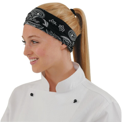 Buff Buff Headwear Cashmere Black Pattern