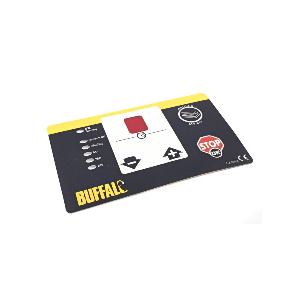 Control Panel Adhesive Label for Buffalo Vac Pack Machine