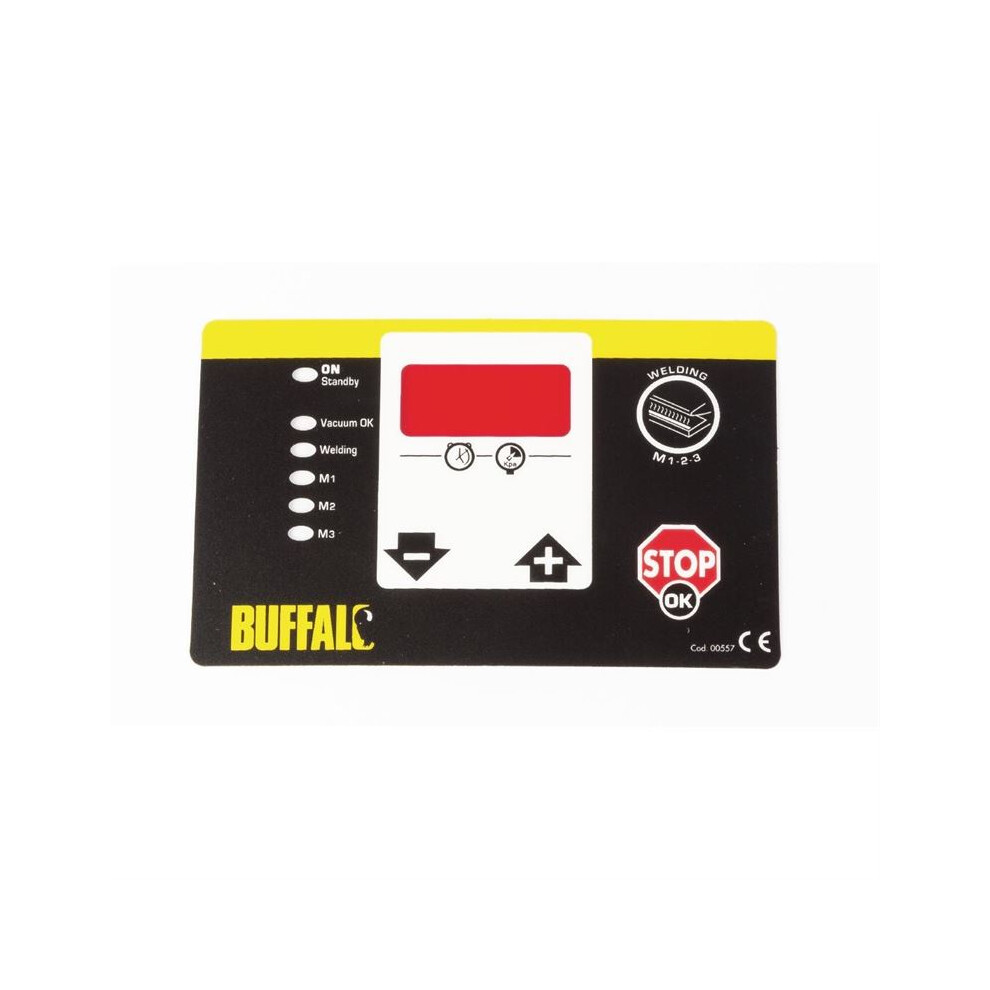 Control Panel Adhesive Label for Buffalo Vac Pack Machine