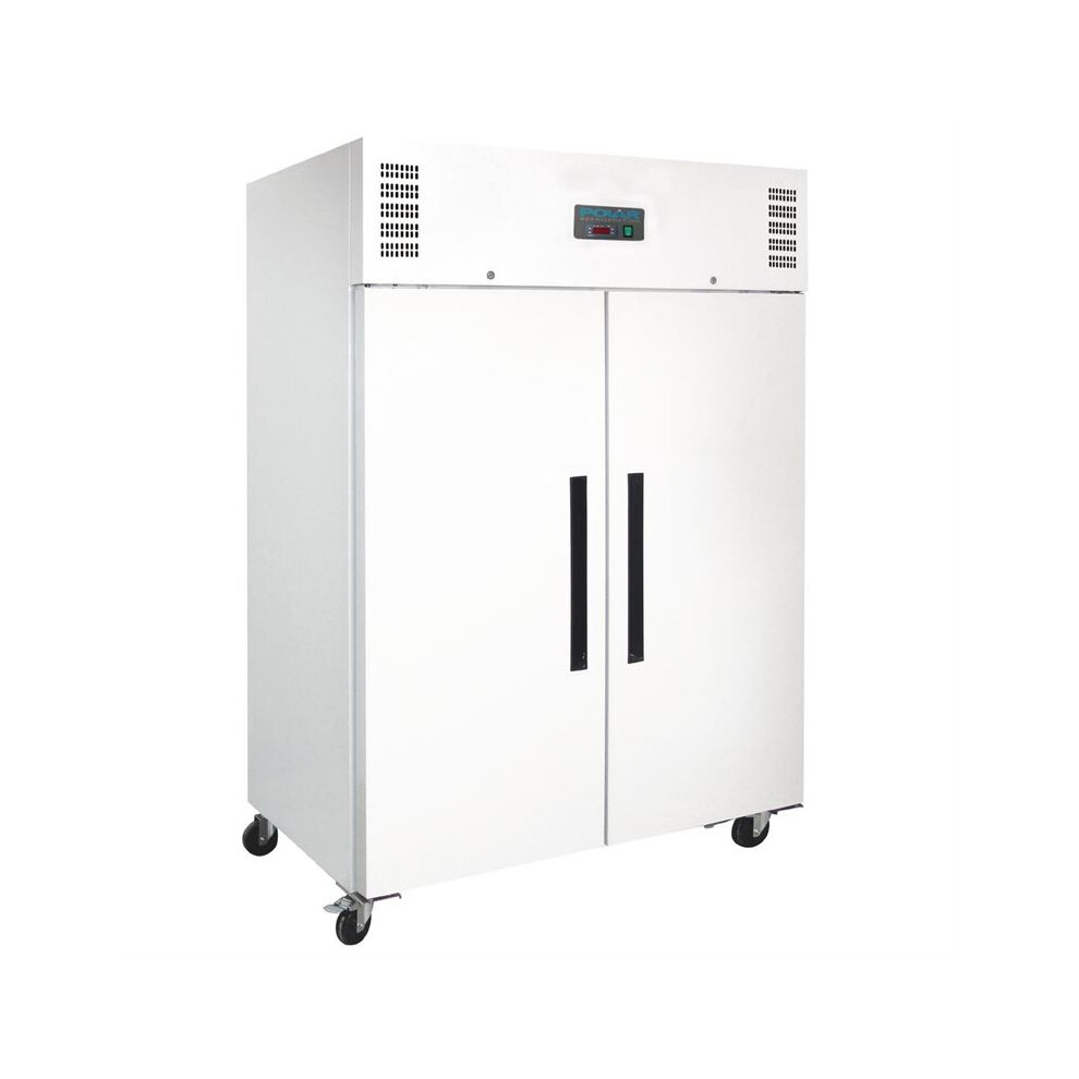 Polar G-Series Upright Double Door Fridge 1200Ltr White