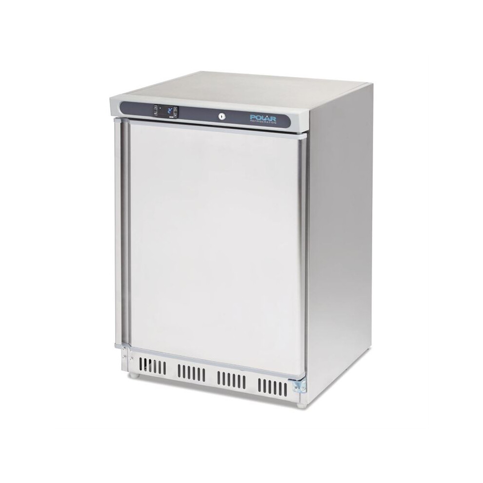 Polar C-Series Stainless Steel Under Counter Fridge 150Ltr