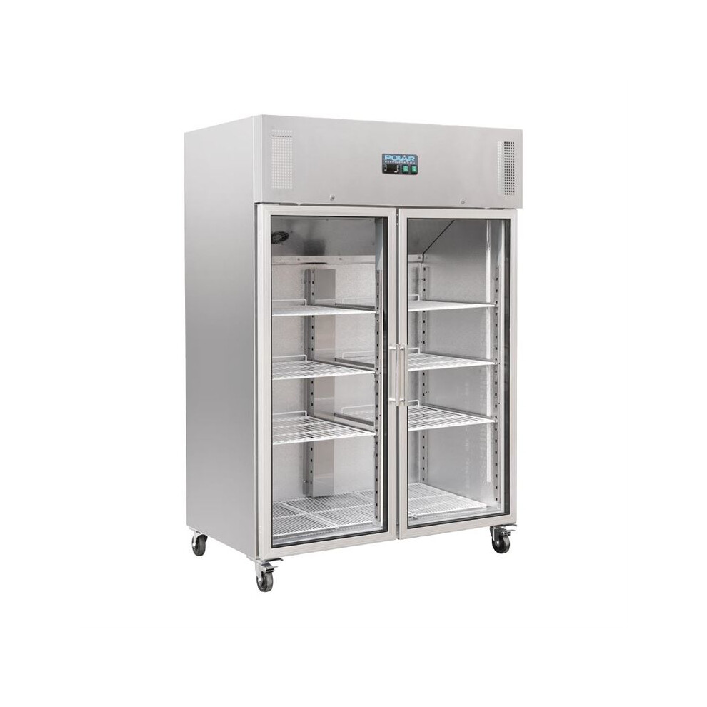 Polar G-Series Upright Double Door Gastro Display Fridge 1200Ltr