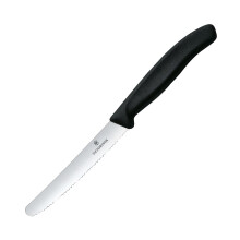 VICTORINOX Tomatenmesser, Klingenlänge: 110 mm, schwarz
