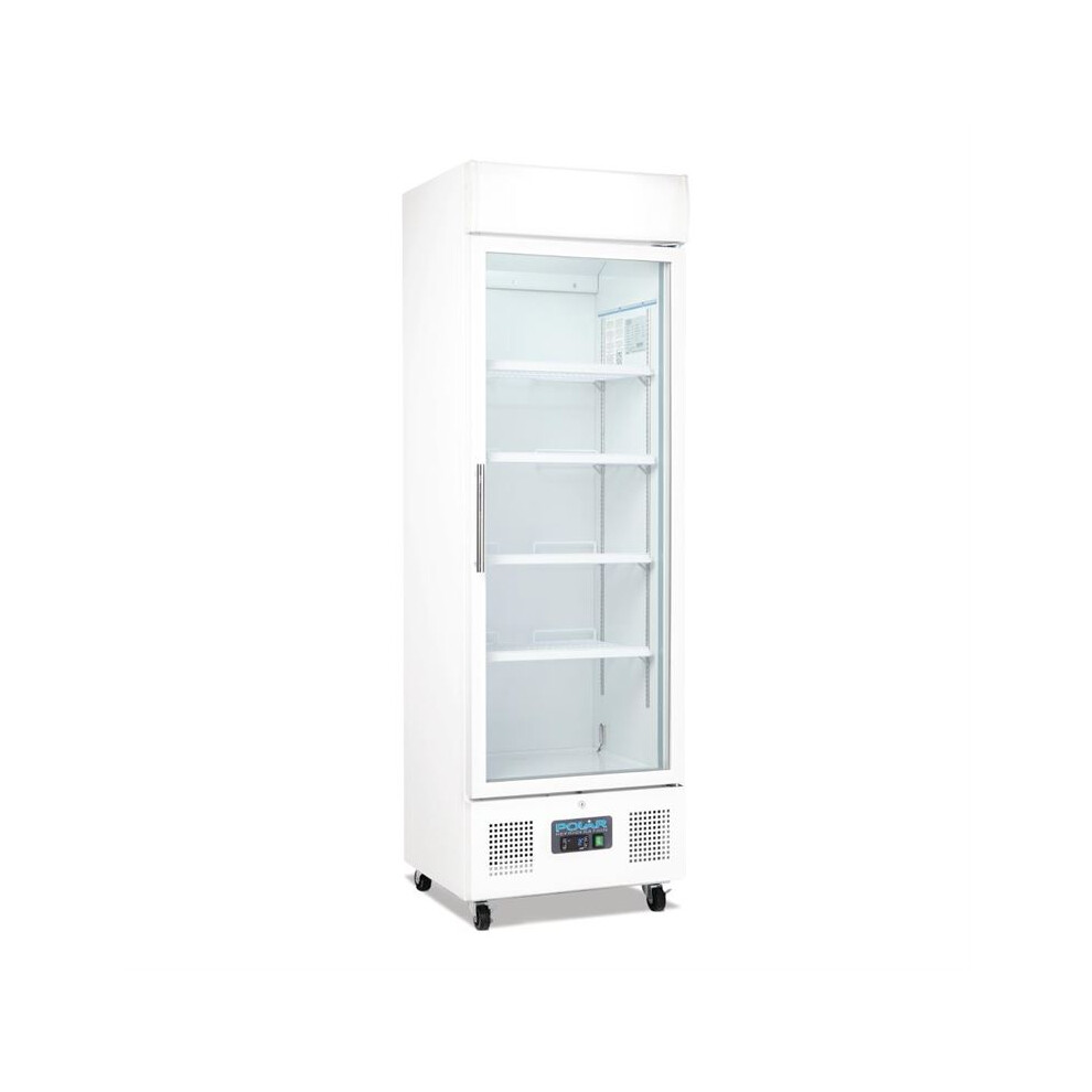 Polar G-Series Upright Display Fridge 336Ltr White