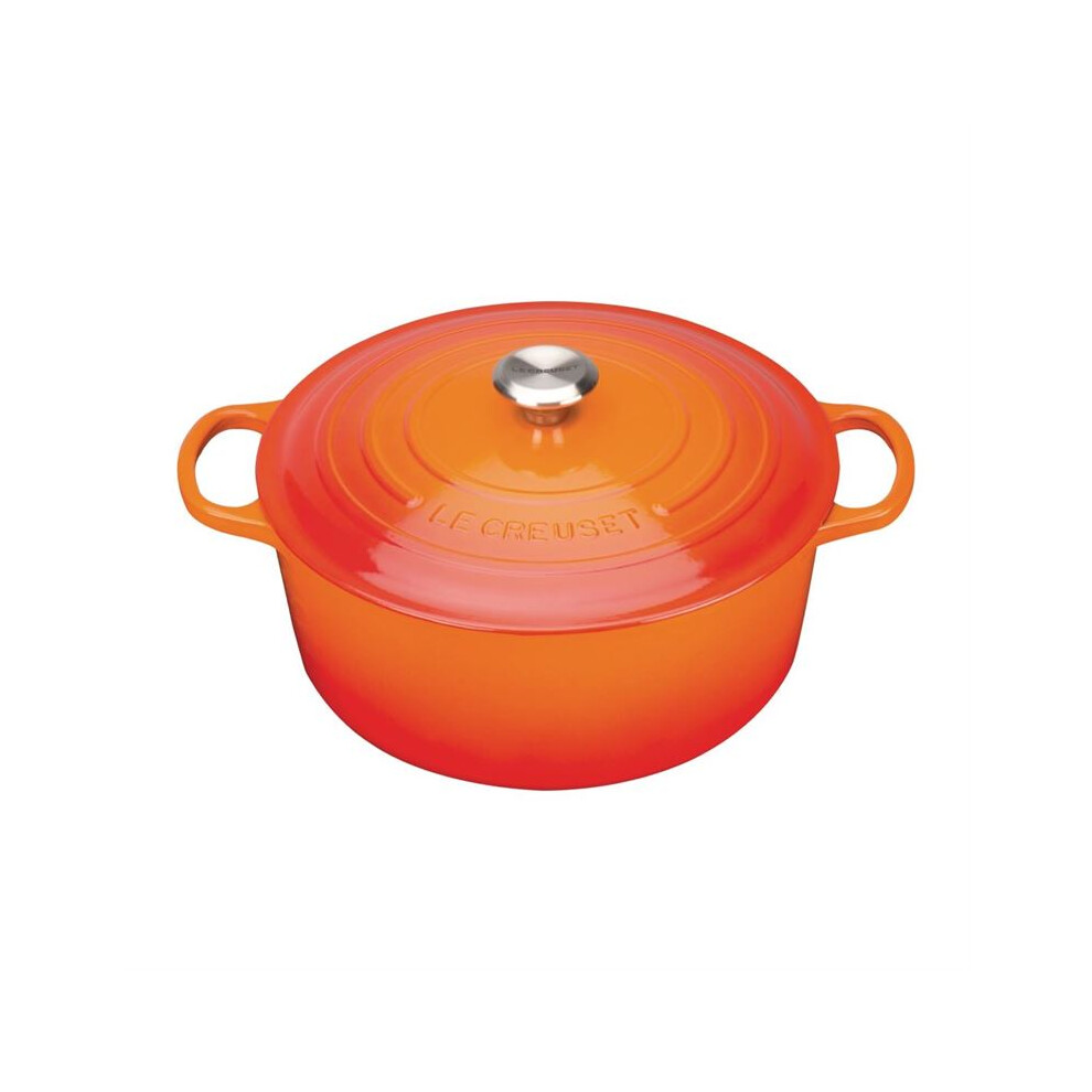 Le Creuset Cast Iron Round Casserole 24cm 4.2L Volcanic