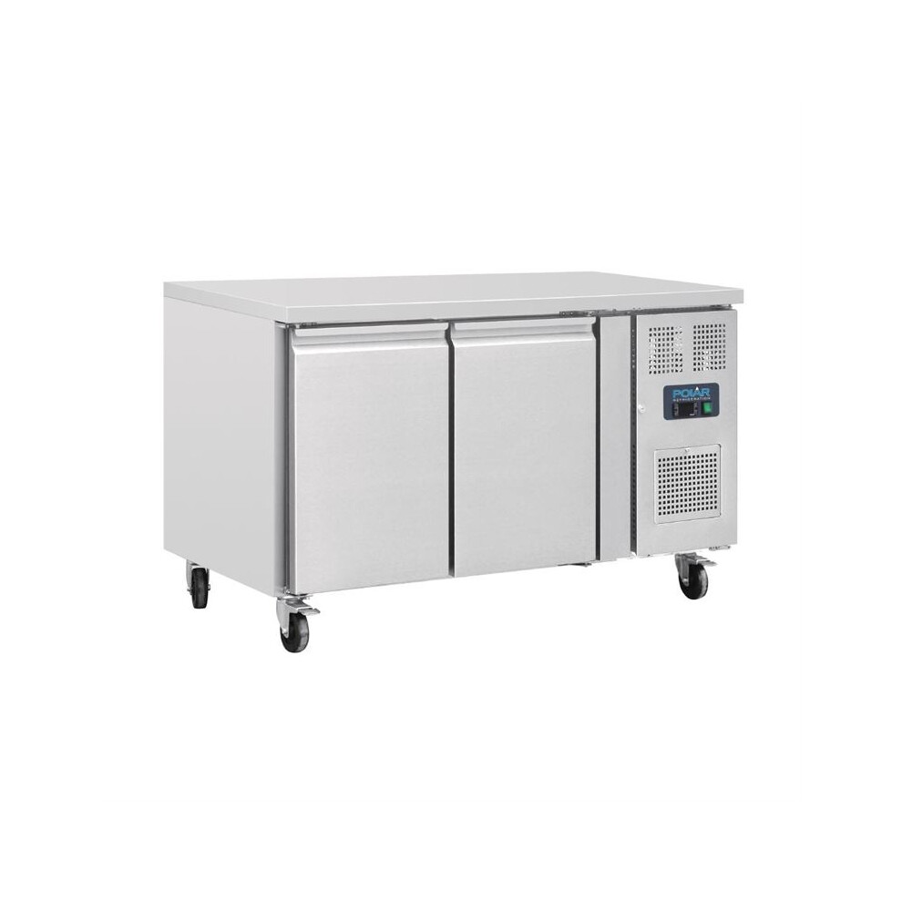 Polar U-Series Double Door Counter Fridge 228Ltr