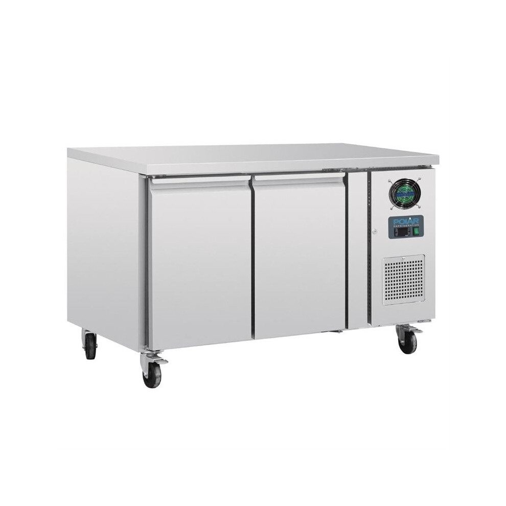 Polar U-Series Double Door Counter Freezer 282Ltr