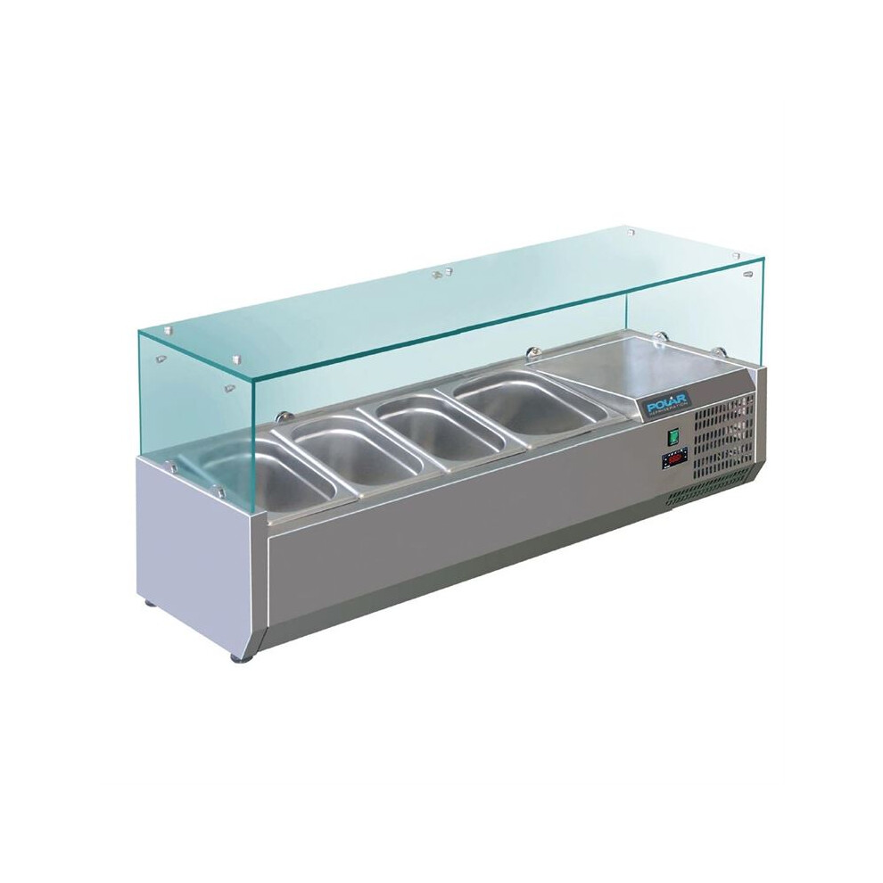 Polar G-Series Countertop Prep Fridge 3x 1/3GN & 1x 1/2GN