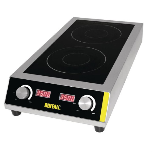 Buffalo Buffalo Heavy Duty Double Induction Hob 7kW