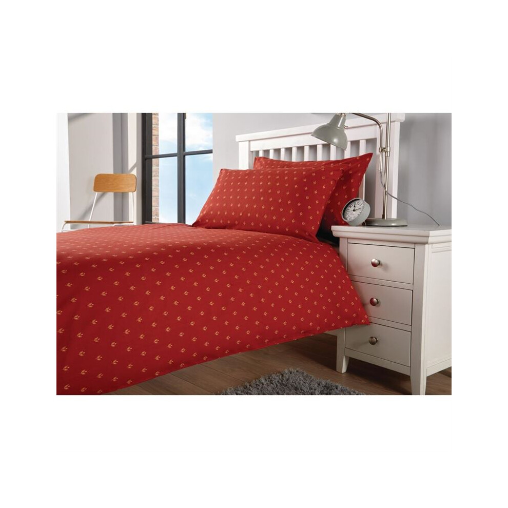 Mitre Essentials Perth Duvet Covers Terracotta Single