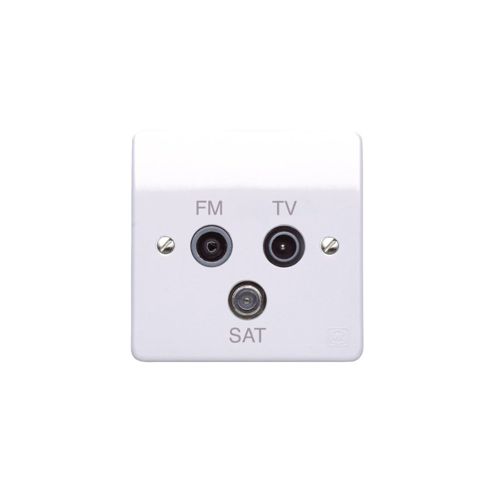Mk K3553whi 1-Gang Tv/Fm/Sat Triplexer 5017490319890
