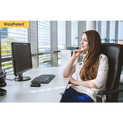 VistaProtect - Premium Privacy Filter & Anti Blue Light Screen Protector for Computer Monitors (21.5" inches) 1