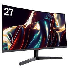 KOORUI 27-Inch Gaming Monitor, Fast VA Panel 2560 * 1440P, R1800, 144Hz, 1ms, DCI-P3 85%, DP+HDMI, Game Mode, Eye Protection, Rocker Button