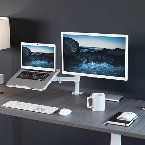 Vivo VIVO Ρυθμιζόμενο Στήριγμα Υπολογιστή 13-32 ιντσών, Λευκό, για Laptop μέχρι 17 ιντσών 1