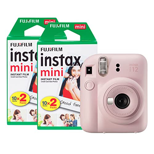 Fujifilm Fujifilm Instax Mini 12 Instant Camera with 40 Shot Film Pack - Blossom Pink