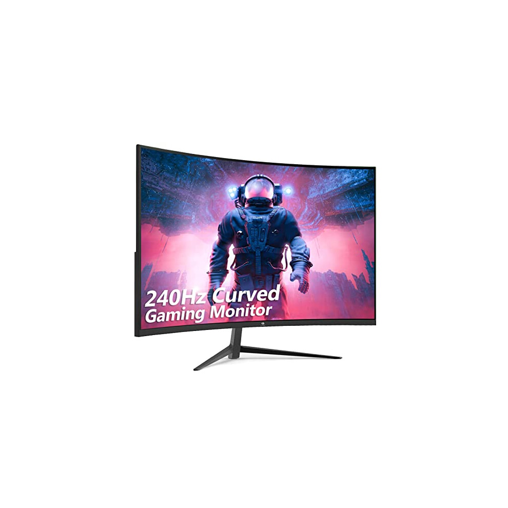 Z-Edge 32 Inch Curved Gaming Monitor 240Hz 1ms MPRT Full HD 16:9 Curved Screen Frameless LED Monitor, Ultra-Thin Bezel, FreeSync, DisplayPort & HDMI,