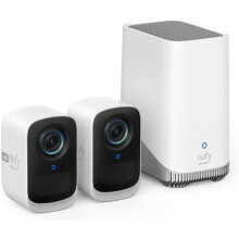 eufy Security S300 eufyCam 3C 2-Cam Kit Security Camera Outdoor Wireless, 4K Camera, Expandable Local Storage Up To 16TB, Face Recognition AI,
