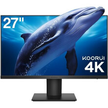 KOORUI 27 Inch Monitors, 4K Computer Monitors UHD(3840 * 2160), IPS, 4ms, 60Hz, 2x HDMI 2.0 & DisplayPort 1.4, Adpitive Sync, HDR10, VESA 100 * 100mm,