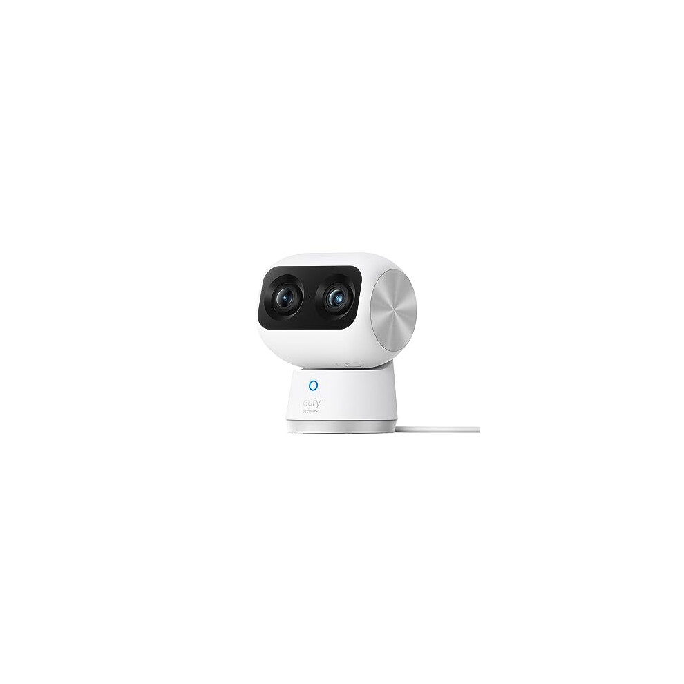 eufy Security Indoor Cam S350 Dual Cameras 4K UHD Indoor Security Camera with 8? Zoom and 360? PTZ, Ideal for Baby Monitor/Pet Camera/Dog Camera/Home