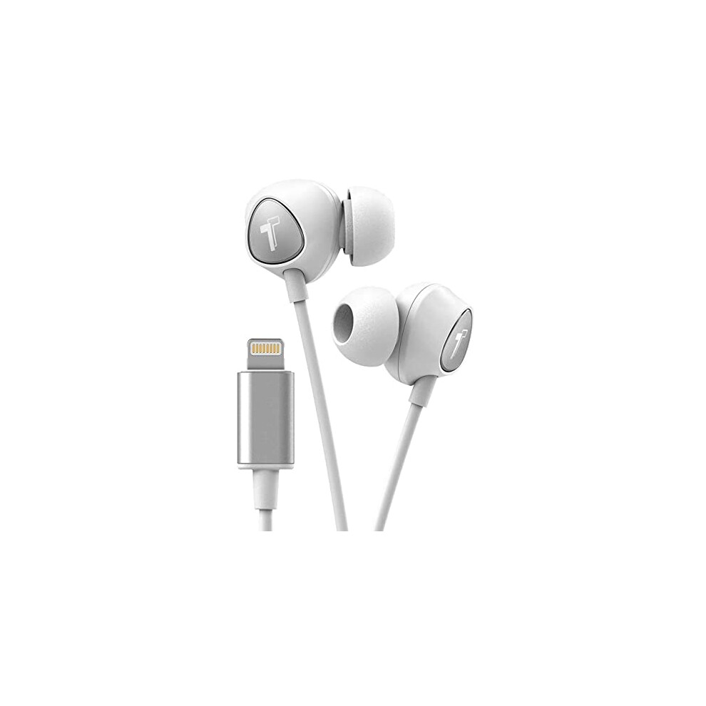 Thore Iphone Earbuds With Lightning Connector Mfi Certified By Apple Earphones (V100) Wired In-Ear Headphones With Volume Control & Mic For Iphone Se, 811700035663