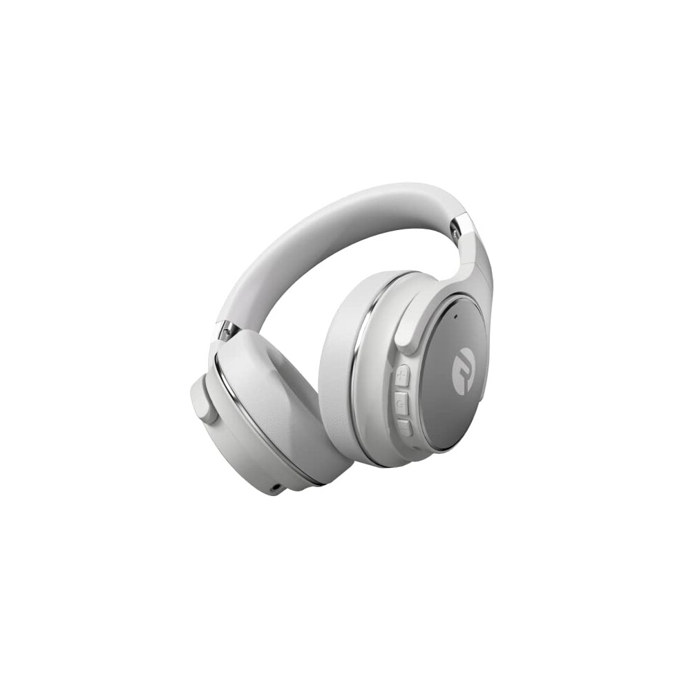 Raycon Everyday Wireless Bluetooth Over Ear Headphones, with Active Noise Cancelling, Awareness Mode and Built in Microphone, IPX 4 (Frost White)