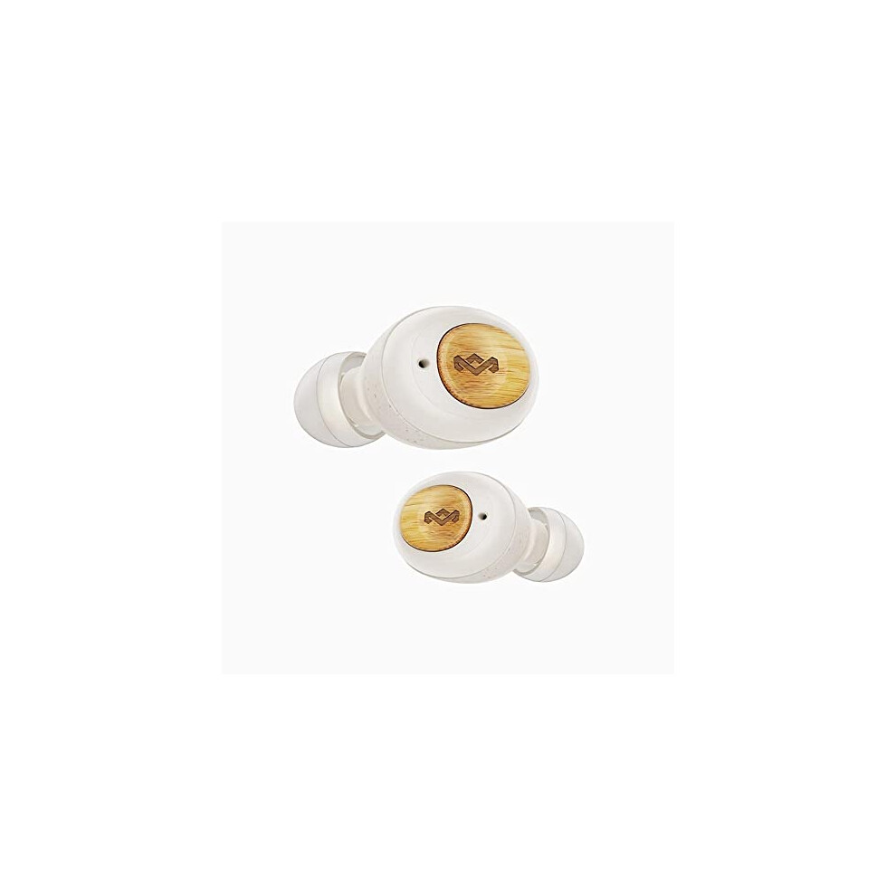 House Of Marley True Wireless Champion Earphones - Compact Bluetooth 5.0 Earbuds, Up To 28 Hours Playtime With Quick Charge Rechargeable Case, 846885010440