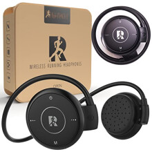 Running Headphones designed by Runners - Wireless Bluetooth V5.0 Neckband Earphones for Sport Exercise Jogging Gym Workout Marathon Headphones for