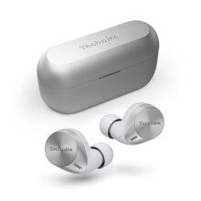Technics EAH-AZ60M2 Wireless Earbuds with Noise Cancelling, 3 Device Multipoint Bluetooth, Comfortable In-Ear Earphones, Wireless Charging, Silver
