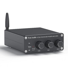 Fosi Audio BT20A Bluetooth Amplifier, Mini HiFi Stereo Amp Integrated Receiver for Home Audio Passive Speakers, BT 5.0 Class D 2.0 Channels, 100W x 2