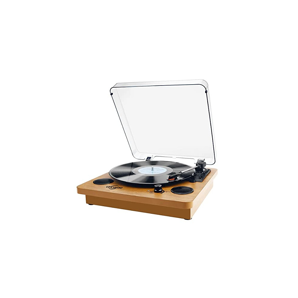 Record Player, Bluetooth Portable Vinyl Turntable Digital Encoder Built-In Stereo Speaker And Belt Drive,Aux-In,Rca Output,3 Speed 33/45/78 Rpm - 774882107484