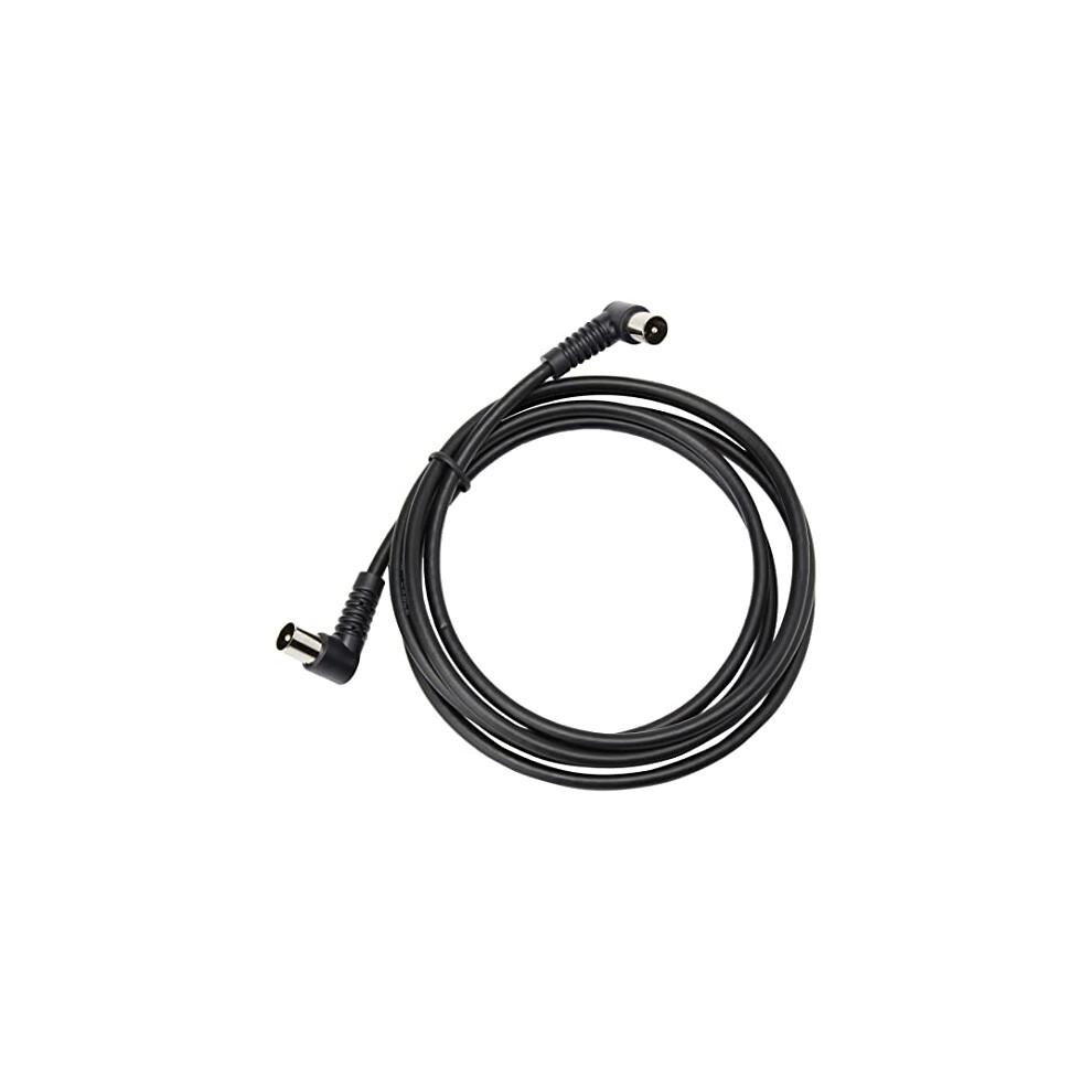 Pro Signal Jr9009a/2M -Rohs Tv Aerial Lead, 90 Degree Coax Plug To 90 Degree Coax Plug, 2M, Black 5051259028982