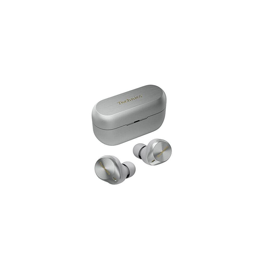 Technics Eah-Az80e-S Wireless Earbuds With Noise Cancelling, Multipoint Bluetooth, Comfortable In-Ear Earphones, Up To 7 Hours Playtime, Silver 5025232929139