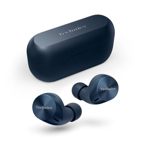 Technics EAH-AZ60M2 Wireless Earbuds with Noise Cancelling, 3 Device Multipoint Bluetooth, Comfortable In-Ear Earphones, Wireless Charging, Midnight
