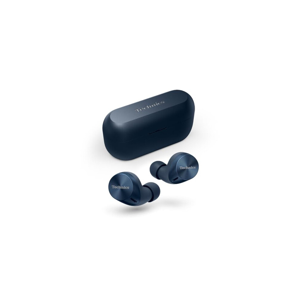 Technics-Publications-Llc Technics Eah-Az60m2 Wireless Earbuds With Noise Cancelling, 3 Device Multipoint Bluetooth, Comfortable In-Ear Earphones, Wireless Charging, Midnight